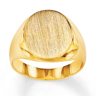 Women's Signet Ring 14K Yellow Gold