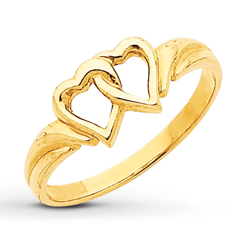 Main Image 1 of Heart Ring 14K Yellow Gold