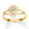 Thumbnail Image 1 of Women's Cross Ring 14K Two-Tone Gold