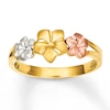 Thumbnail Image 1 of Plumeria Ring 14K Tri-Color Gold