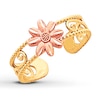 Thumbnail Image 0 of Floral Toe Ring 14K Two-Tone Gold