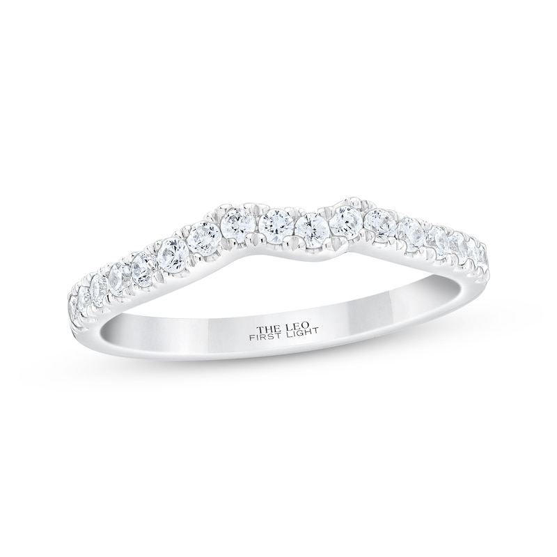 Main Image 1 of THE LEO First Light Diamond Wedding Band 1/3 ct tw 14K White Gold