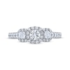 Thumbnail Image 2 of Memories Moments Magic Round-Cut Diamond Three-Stone Engagement Ring 1/2 ct tw 14K White Gold