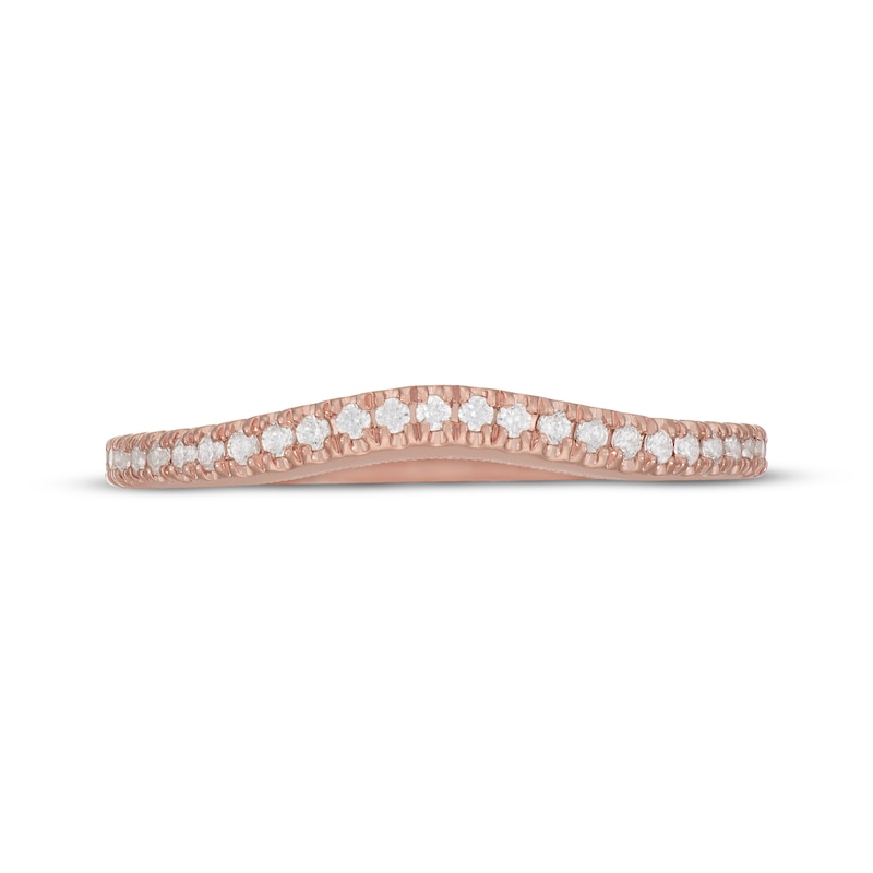 Main Image 3 of Neil Lane Diamond Contoured Wedding Band 1/5 ct tw 14K Rose Gold