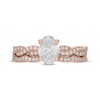 Thumbnail Image 3 of Neil Lane Artistry Oval-Cut Lab-Grown Diamond Bridal Set 1-3/8 ct tw 14K Rose Gold