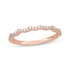 Thumbnail Image 7 of Neil Lane Artistry Lab-Grown Diamond Scalloped Wedding Band 1/6 ct tw 14K Rose Gold
