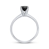 Thumbnail Image 3 of Now + Forever Black Diamond Solitaire Ring 1 ct tw 14K White Gold