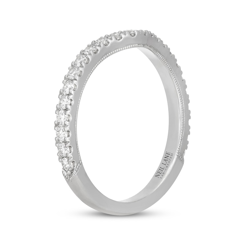 Main Image 2 of Neil Lane Artistry Lab-Grown Diamond Contour Wedding Band 1/2 ct tw 14K White Gold