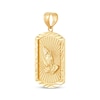 Thumbnail Image 2 of Diamond-Cut Praying Hands Dog Tag Charm 14K Yellow Gold