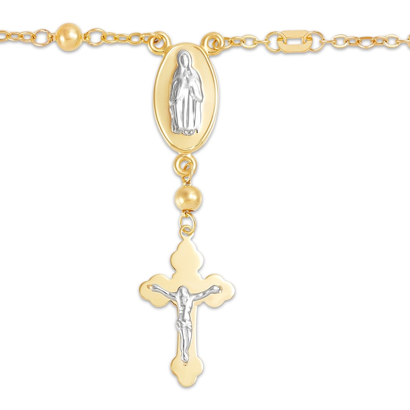 Rosary Bracelet 14K Yellow Gold 7.5"