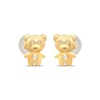 Thumbnail Image 2 of Children's Teddy Bear Cubic Zirconia Stud Earrings 14K Yellow Gold