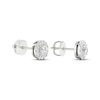 Thumbnail Image 4 of KAY Lab-Grown Diamonds Halo Stud Earrings 1/2 ct tw 14K White Gold (F/SI2)