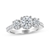 Thumbnail Image 1 of THE LEO Ideal Cut Diamond Three-Stone Engagement Ring 1-1/2 ct tw 14K White Gold