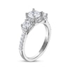 Thumbnail Image 1 of THE LEO Ideal Cut Diamond Three-Stone Engagement Ring 1-1/2 ct tw 14K White Gold