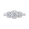 Thumbnail Image 3 of THE LEO Ideal Cut Diamond Three-Stone Engagement Ring 1-1/2 ct tw 14K White Gold