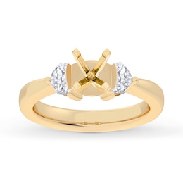 Now + Forever Lab-Grown Diamonds Engagement Ring Setting 1/5 ct tw 14K Yellow Gold