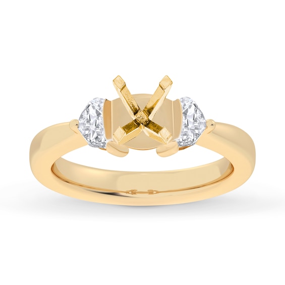 Now + Forever Lab-Grown Diamonds Engagement Ring Setting 1/5 ct tw 14K Yellow Gold