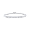 Thumbnail Image 1 of KAY Lab-Grown Diamonds Emerald-Cut Tennis Bracelet 5 ct tw 14K White Gold 7&quot;