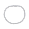 Thumbnail Image 3 of KAY Lab-Grown Diamonds Emerald-Cut Tennis Bracelet 5 ct tw 14K White Gold 7&quot;