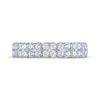Thumbnail Image 3 of THE LEO Diamond Two-Row Anniversary Band 3/4 ct tw 14K White Gold