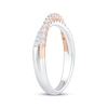 Thumbnail Image 2 of Now + Forever Diamond Crossover Anniversary Ring 1/2 ct tw 14K Two-Tone Gold