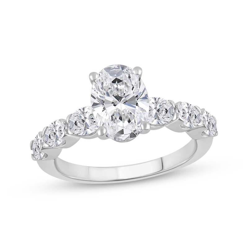 Main Image 1 of Now + Forever Lab-Grown Diamonds Oval-Cut Engagement Ring 2-1/2 ct tw 14K White Gold