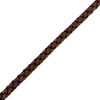 Thumbnail Image 2 of Men's Brown Braided Leather Bracelet Stainless Steel 8.5&quot;