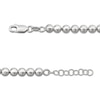 Thumbnail Image 4 of Bead Chain Necklace 5mm Solid Sterling Silver 18&quot;