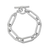 Thumbnail Image 1 of Paperclip Chain Toggle Bracelet Semi-Solid Sterling Silver 8&quot;