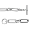 Thumbnail Image 3 of Paperclip Chain Toggle Bracelet Semi-Solid Sterling Silver 8&quot;