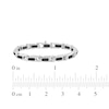 Thumbnail Image 5 of Men's Black Diamond Link Bracelet 2-3/4 ct tw Sterling Silver 8.5&quot;