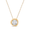 Thumbnail Image 1 of Radiant Reflections Diamond Solitaire Necklace 1/10 ct tw 10K Yellow Gold 18&quot; (J/I3)