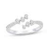 Thumbnail Image 1 of Diamond Bypass Fashion Ring 1/3 ct tw 10K White Gold
