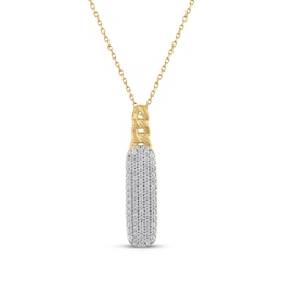 STUDIO BY KAY Multi-Diamond Chain Link Necklace 1/3 ct tw 24K Yellow Gold Vermeil Sterling Silver 18"