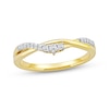 Thumbnail Image 1 of Now + Forever Diamond Twist Anniversary Ring 1/8 ct tw 10K Yellow Gold