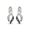 Thumbnail Image 2 of Black & White Diamond Flame-Shaped Drop Earrings 1/20 ct tw Sterling Silver