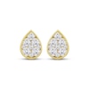 Thumbnail Image 2 of KAY Lab-Grown Diamonds Multi-Stone Teardrop Stud Earrings 1 ct tw 10K Yellow Gold
