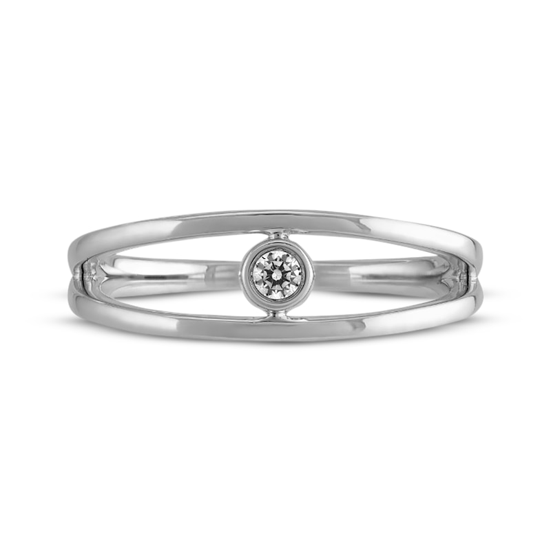 Main Image 3 of STUDIO BY KAY Diamond Split-Shank Ring 1/20 ct tw 10K White Gold