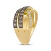 Thumbnail Image 2 of Le Vian Diamond Multi-Row Crossover Ring 1 ct tw 14K Honey Gold