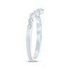 Thumbnail Image 2 of Now + Forever Diamond Milgrain Contour Anniversary Ring 1/4 ct tw 10K White Gold