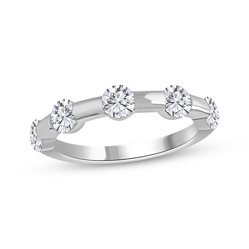 Main Image 1 of Now + Forever Diamond Five-Stone Anniversary Ring 1-1/4 ct tw 14K White Gold