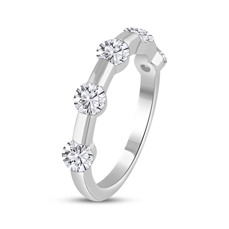Main Image 2 of Now + Forever Diamond Five-Stone Anniversary Ring 1-1/4 ct tw 14K White Gold