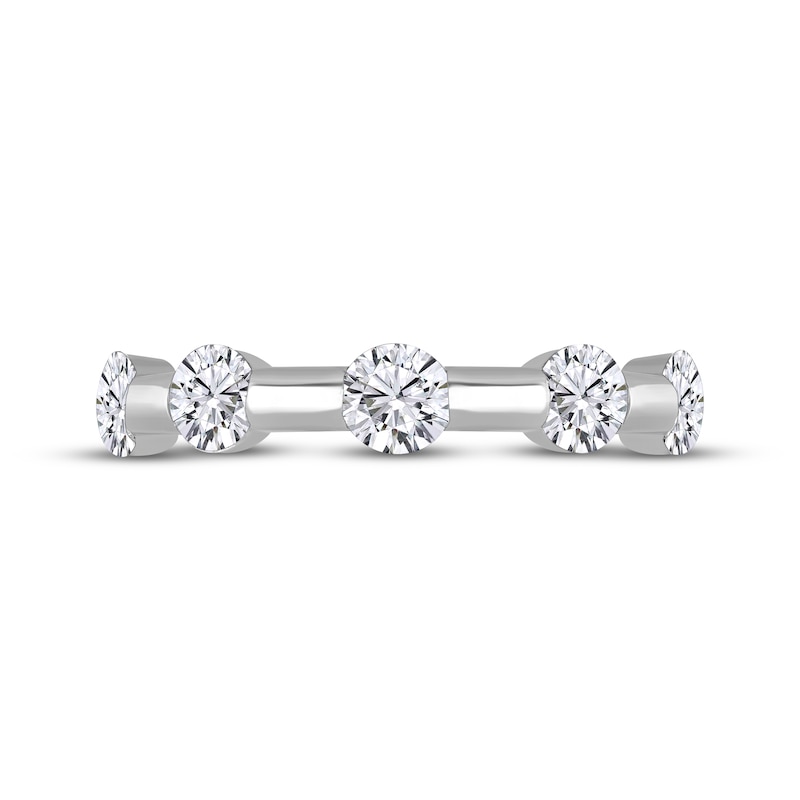 Main Image 3 of Now + Forever Diamond Five-Stone Anniversary Ring 1-1/4 ct tw 14K White Gold