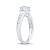 Thumbnail Image 2 of Memories Moments Magic Marquise-Cut Diamond Three-Stone Engagement Ring 1 ct tw 14K White Gold