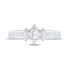 Thumbnail Image 3 of Memories Moments Magic Marquise-Cut Diamond Three-Stone Engagement Ring 1 ct tw 14K White Gold