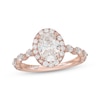 Thumbnail Image 1 of Neil Lane Artistry Oval-Cut Lab-Grown Diamond Halo Engagement Ring 2-1/2 ct tw 14K Rose Gold