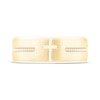 Thumbnail Image 3 of Now + Forever Men's Cross Wedding Band 10K Yellow Gold 7mm