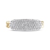 Thumbnail Image 3 of STUDIO BY KAY Multi-Diamond Link Ring 1/3 ct tw 24K Yellow Gold Vermeil Sterling Silver