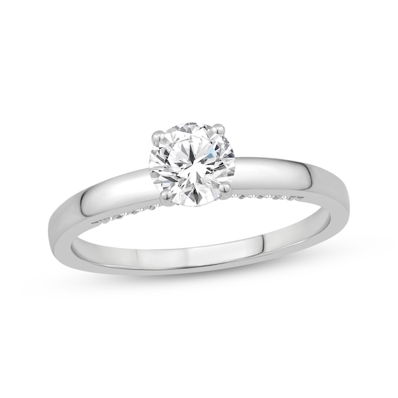 Now + Forever Round-Cut Diamond Solitaire Plus Engagement Ring 3/4 ct tw 10K White Gold (I/SI2)