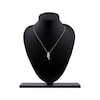 Thumbnail Image 5 of Pear-Shaped & Round-Cut Diamond Bypass Loop Necklace 1 ct tw 10K White Gold 18&quot;